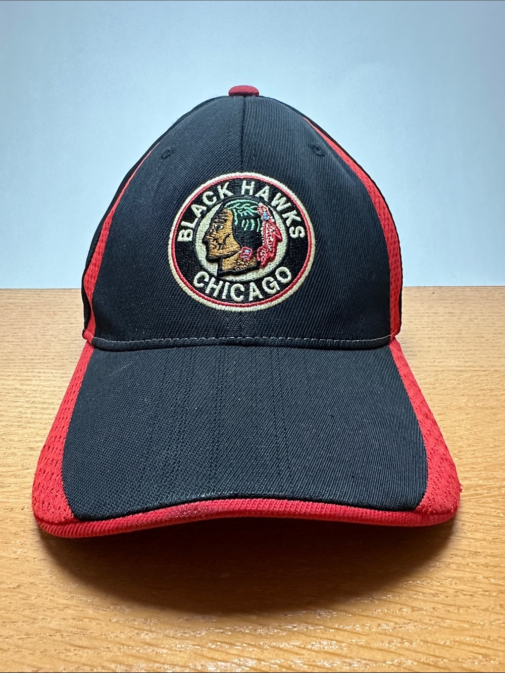 Reebok Black and Red NHL Chicago Blackhawks Cap